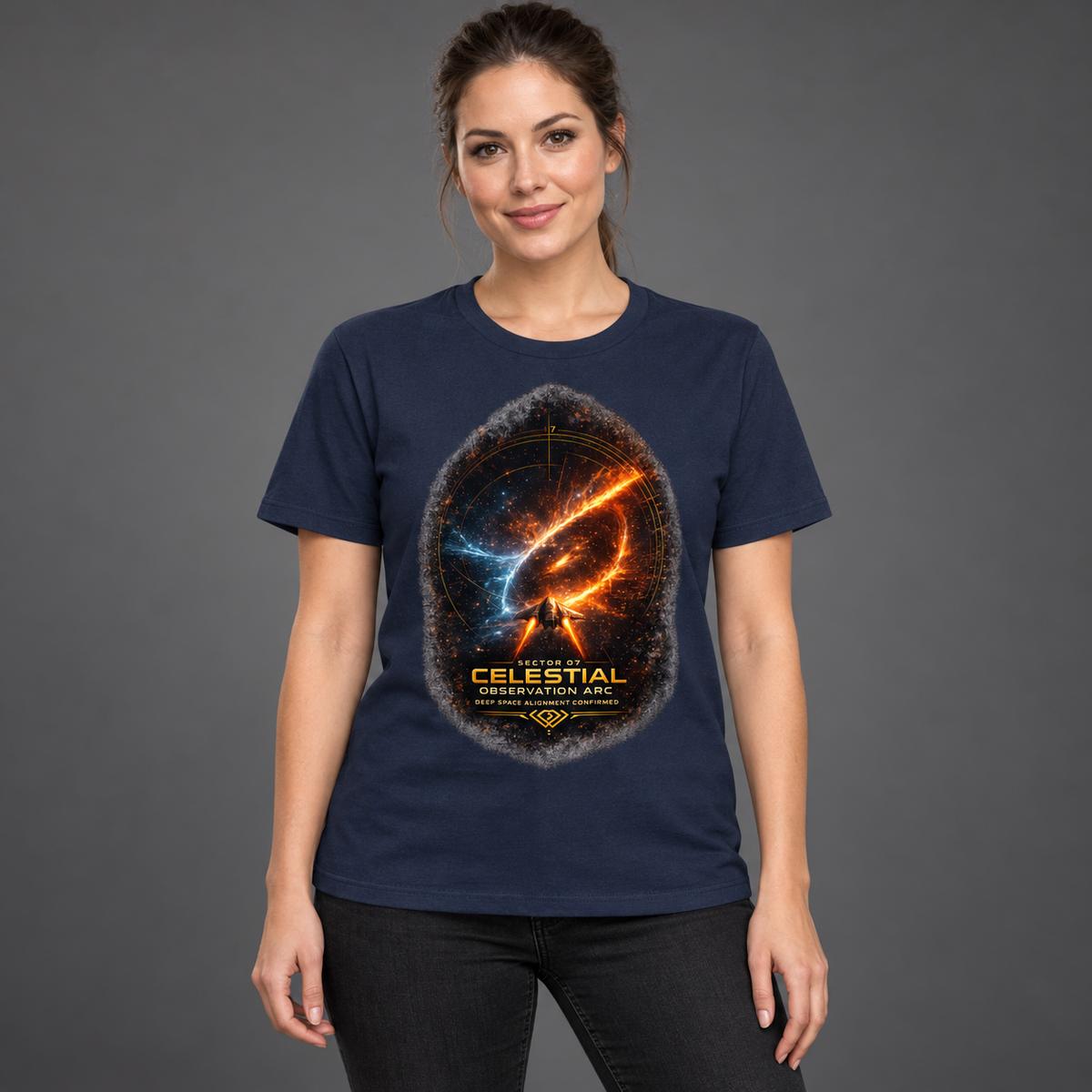 Streetwear T-Shirt Unisex – CELESTIAL OBSERVATION ARC (HD05)
