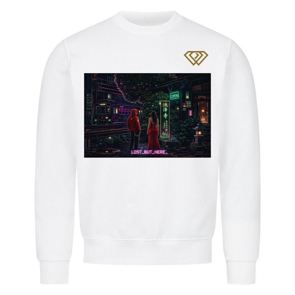 Streetwear Sweatshirt Unisex – LOST_BUT_HERE_ (HD01) - Hustler Design