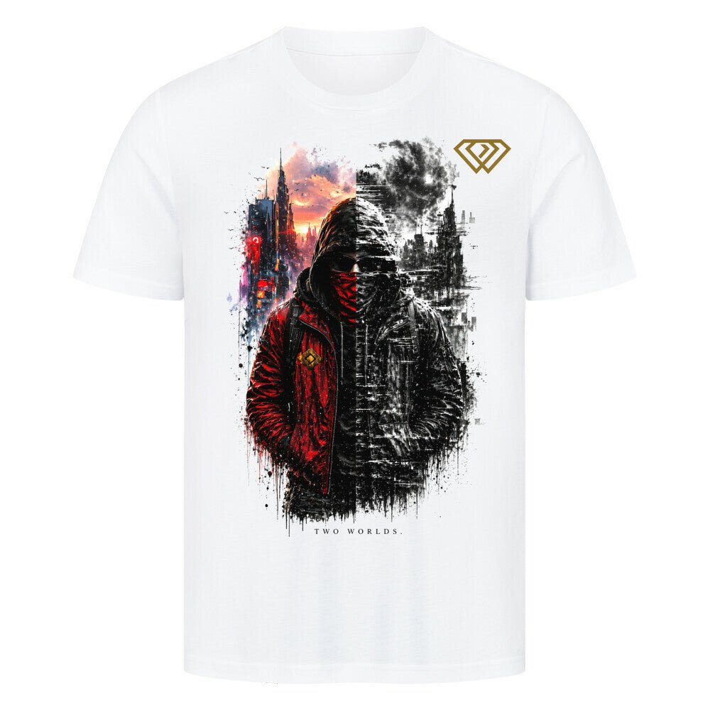 Streetwear T-Shirt Unisex – TWO WORLDS (HD3) - Hustler Design