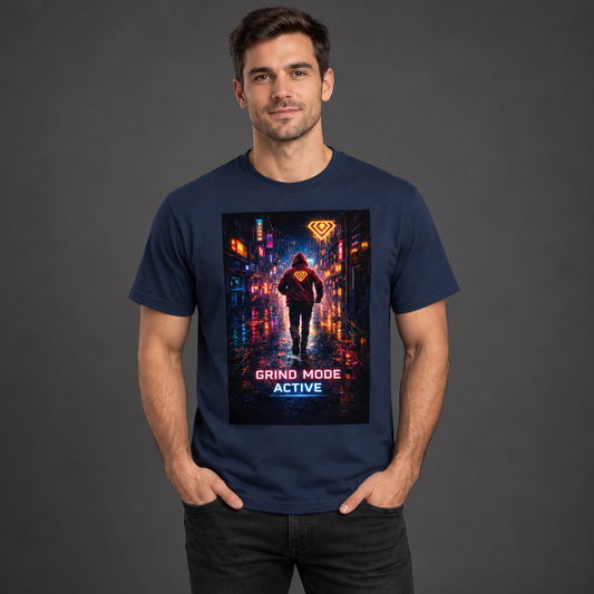 Streetwear T-Shirt Unisex – GRID MODE ACTIVE (HD3)