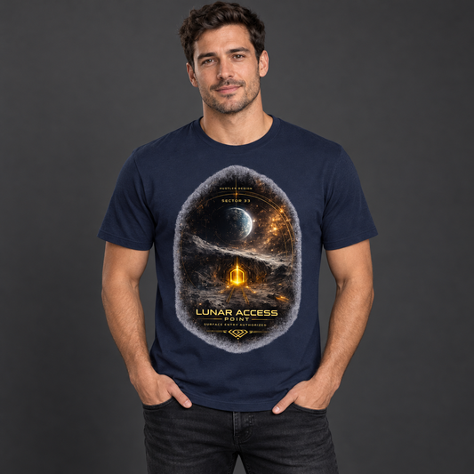 Streetwear T-Shirt Unisex – LUNAR ACCESS POINT (HD05)