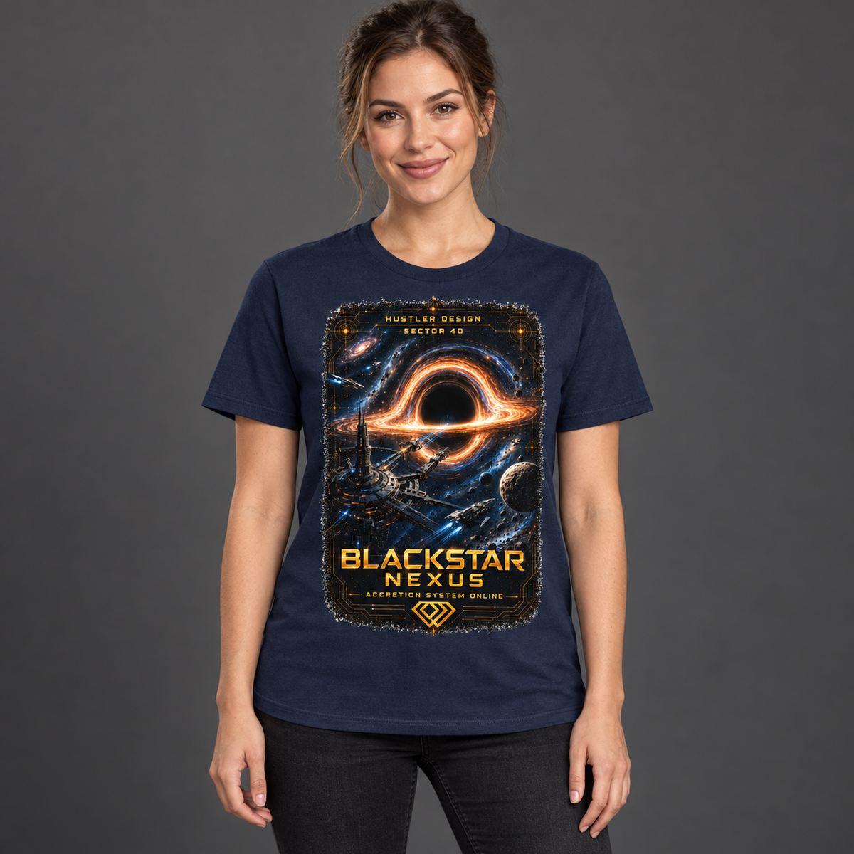 Streetwear T-Shirt Unisex – BLACKSTAR NEXUS (HD05)