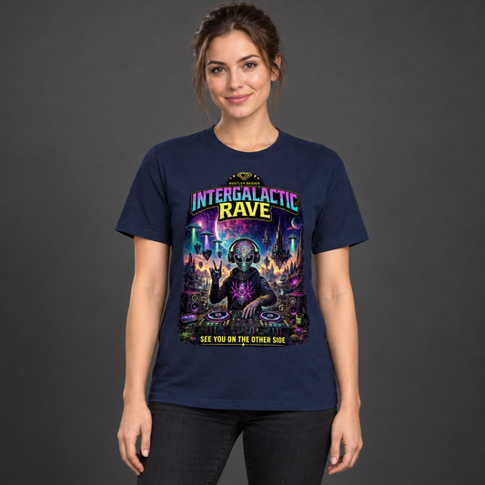 Streetwear T-Shirt Unisex – INTERGALACTIC RAVE  (HD08)