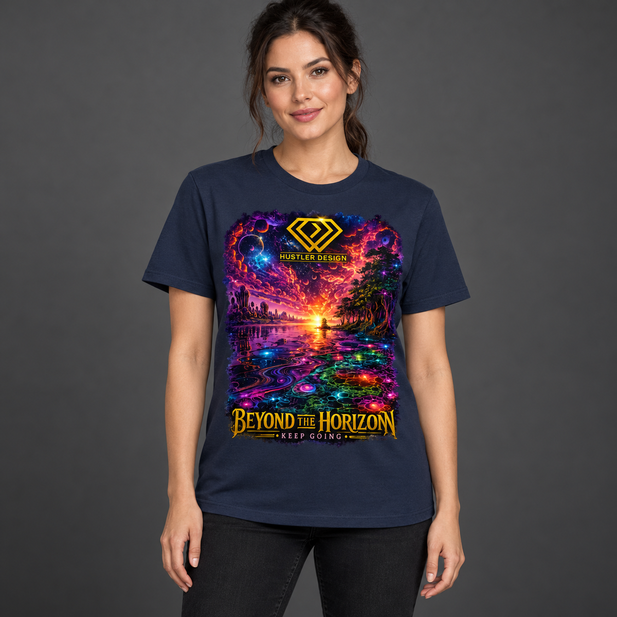 Streetwear T-Shirt Unisex – BEYOND THE HORIZON   (HD08)