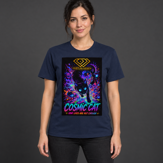 Streetwear T-Shirt Unisex – COSMIC CAT   (HD08)