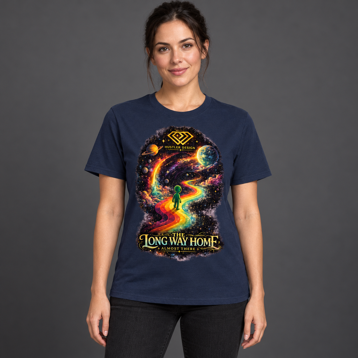 Streetwear T-Shirt Unisex – THE LONG WAY HOME   (HD08)