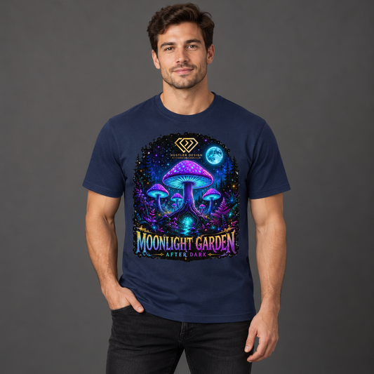 Streetwear T-Shirt Unisex – MOONLIGHT GARDEN   (HD08)