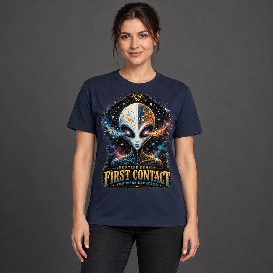 Streetwear T-Shirt Unisex – FIRST CONTACT 01   (HD08)