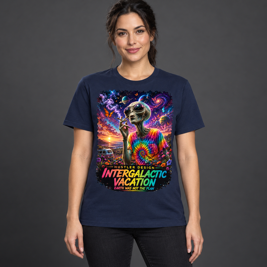 Streetwear T-Shirt Unisex – INTERGALACTIC VACATION   (HD08)
