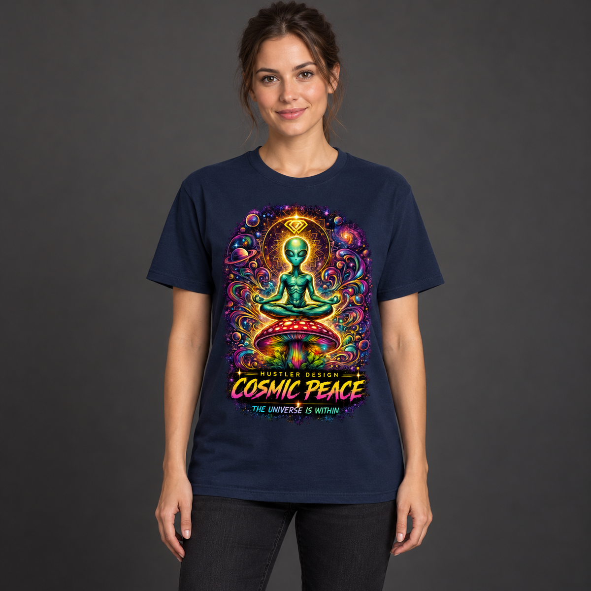 Streetwear T-Shirt Unisex – COSMIC PEACE   (HD08)