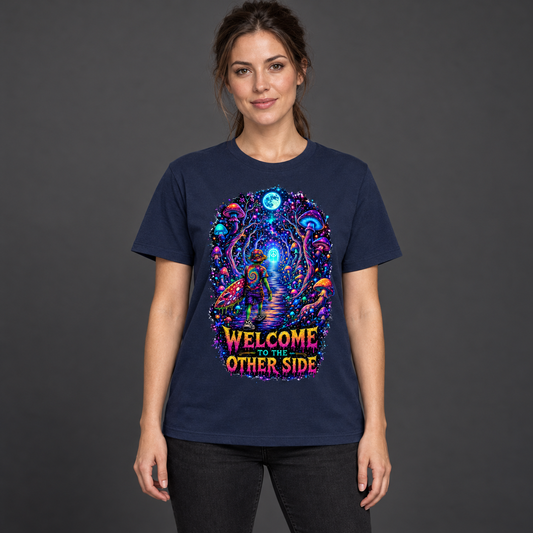 Streetwear T-Shirt Unisex –WELCOME TO THE OTHER SIDE   (HD08)