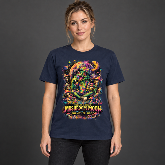 Streetwear T-Shirt Unisex – MUSHROOM MOON   (HD08)