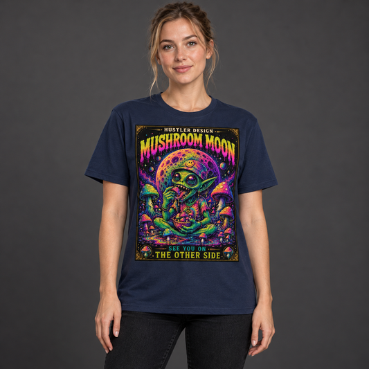 Streetwear T-Shirt Unisex – MUSHROOM MOON 01   (HD08)
