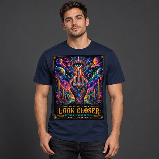 Streetwear T-Shirt Unisex – LOOK CLOSER (HD08)