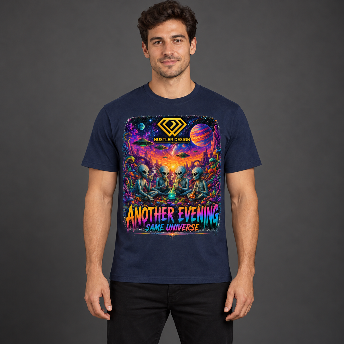 Streetwear T-Shirt Unisex – ANOTHER EVENING SAME UNIVERSE (HD08)