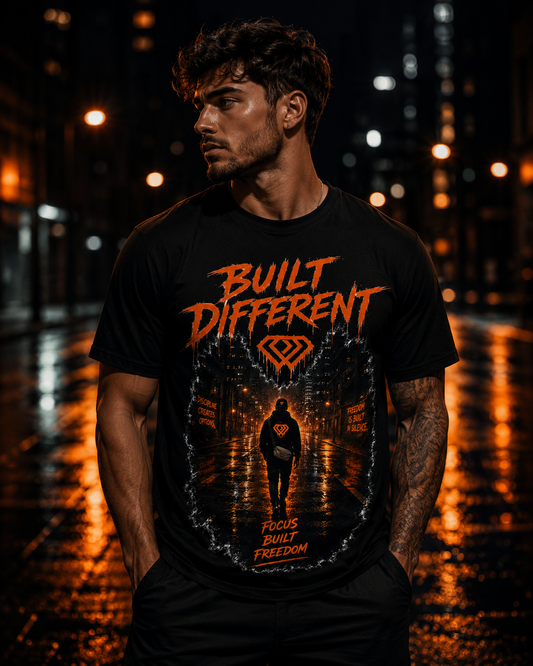 Streetwear T-Shirt Unisex – BUILT DIFFERENT (HD03)