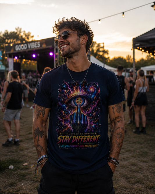 Streetwear T-Shirt Unisex –STAY DIFFERENT   (HD08)