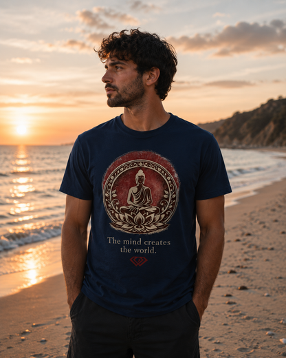 T-Shirt –  Zen Aesthetic Unisex -The mind creates the world (HD07)
