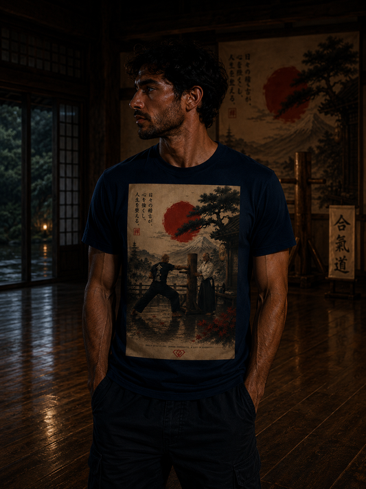 T-Shirt –  Zen Aesthetic Unisex - DALY DESCIPLINE  INNER STRENGTH A LIFE IN HARMONY (HD07)