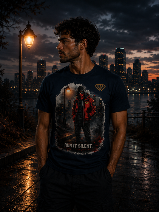 Streetwear T-Shirt Unisex – RUN IT SILENT (HD3)