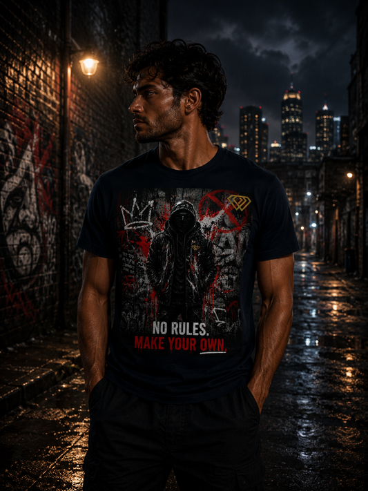 Streetwear T-Shirt Unisex – NO RULES MAKE YOUR OWN (HD3)
