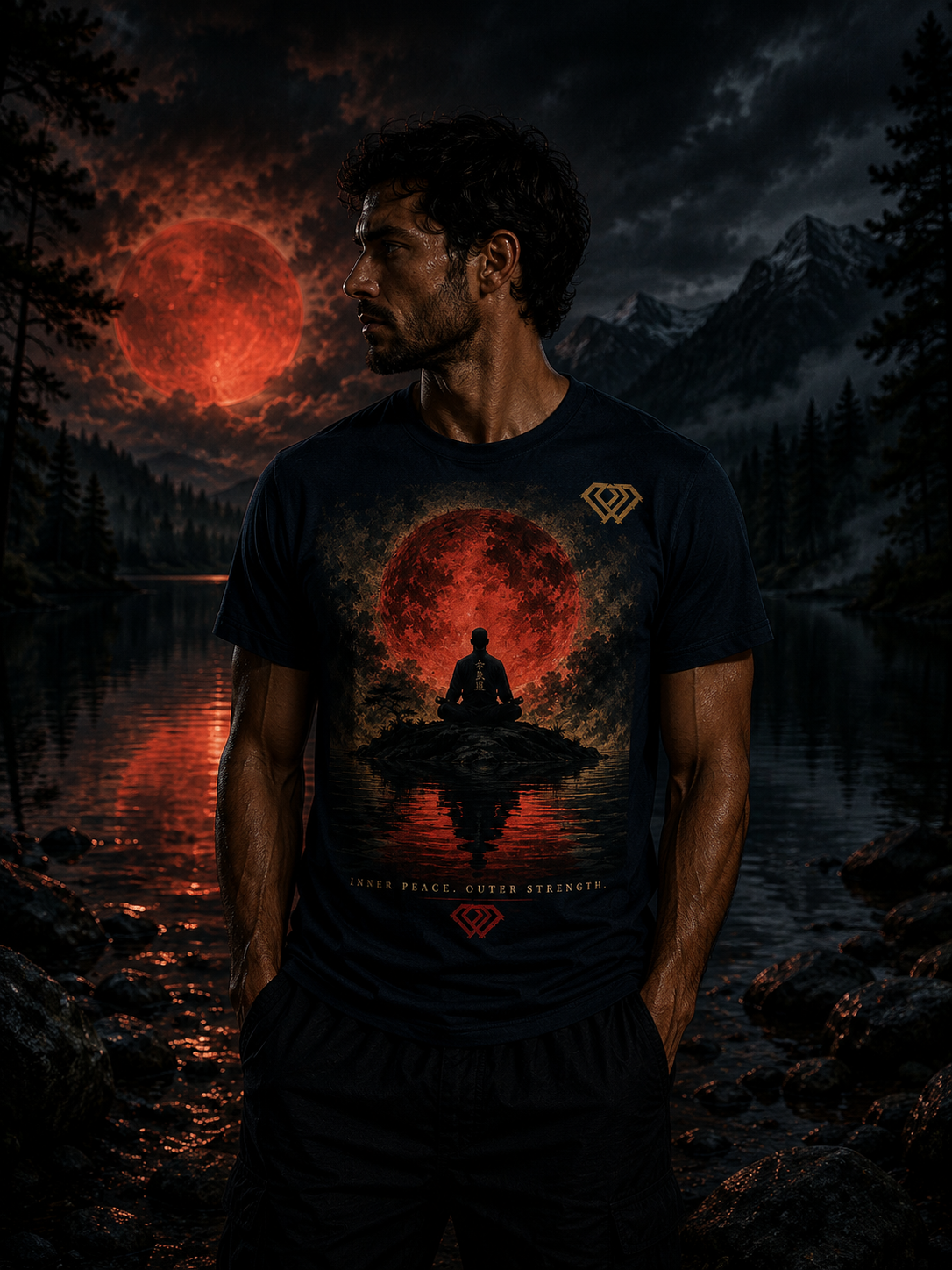 T-Shirt –  Zen Aesthetic Unisex - INNER PEACE OUTER STRENGTH (HD07)