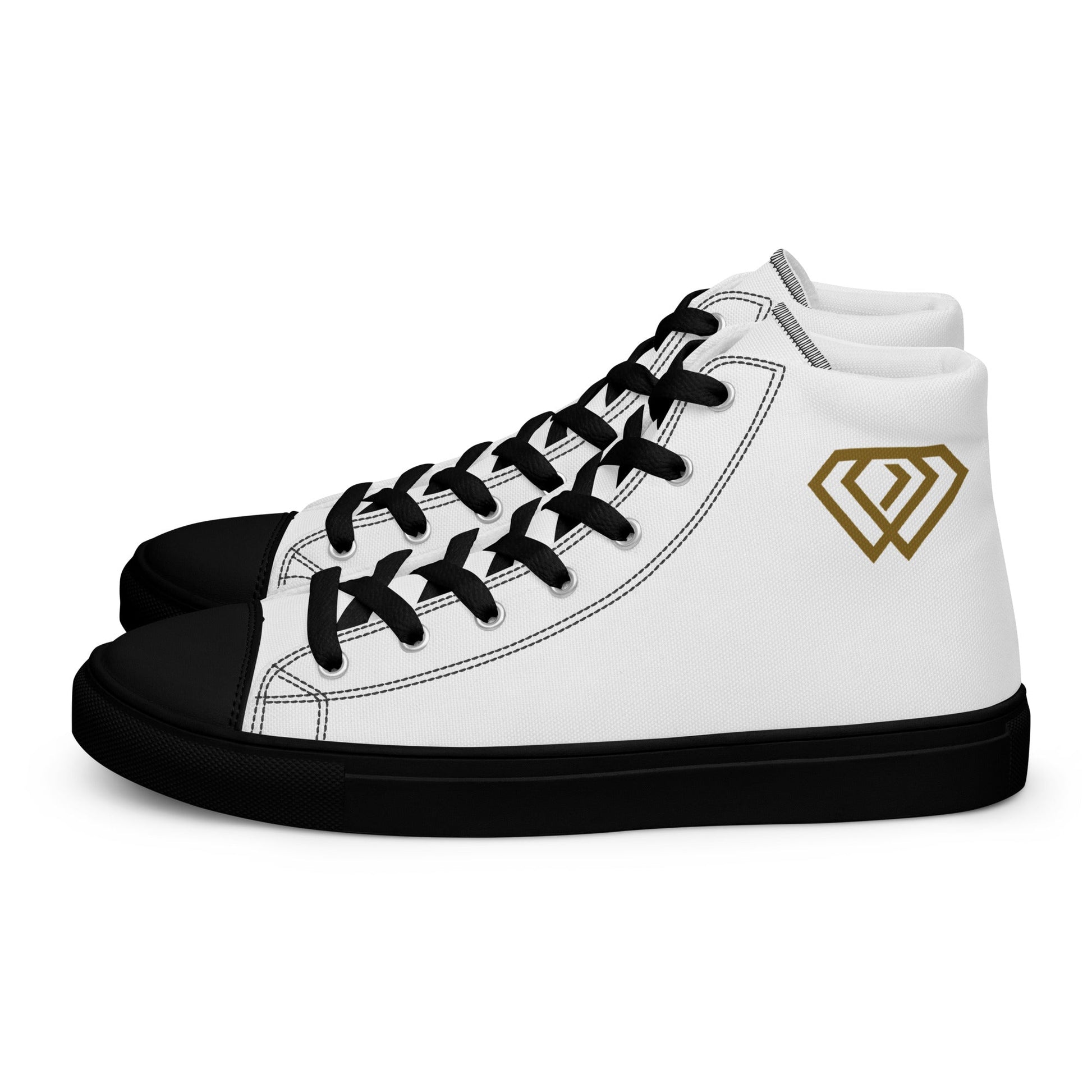 HD Men’s high top canvas shoes - Hustler Design