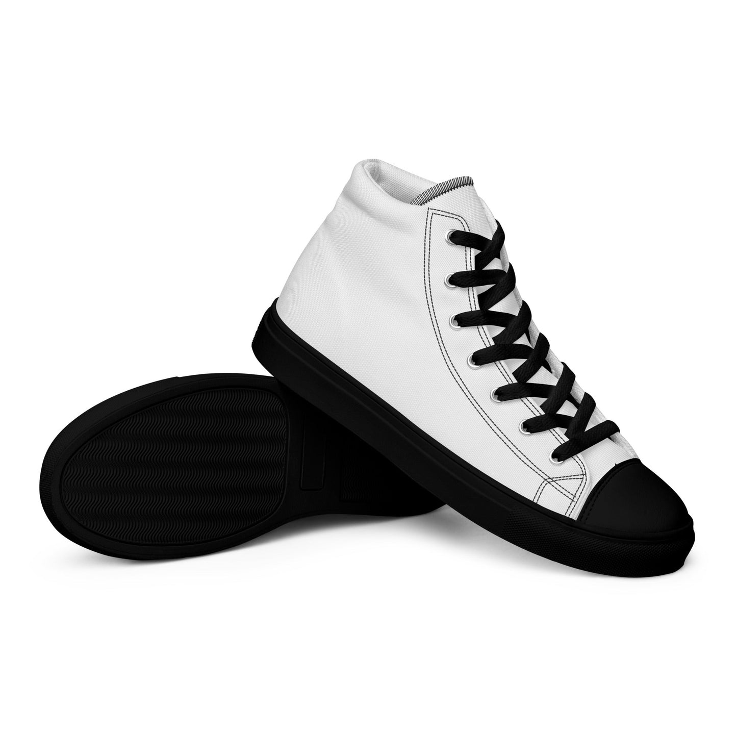 HD Men’s high top canvas shoes - Hustler Design