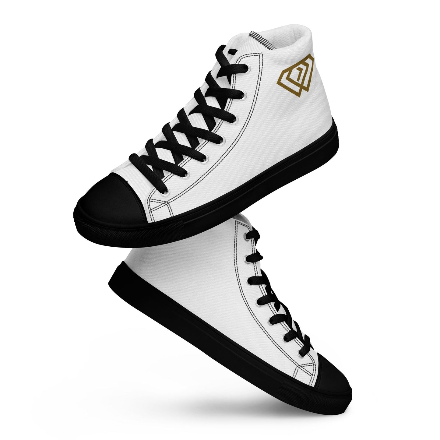 HD Men’s high top canvas shoes - Hustler Design