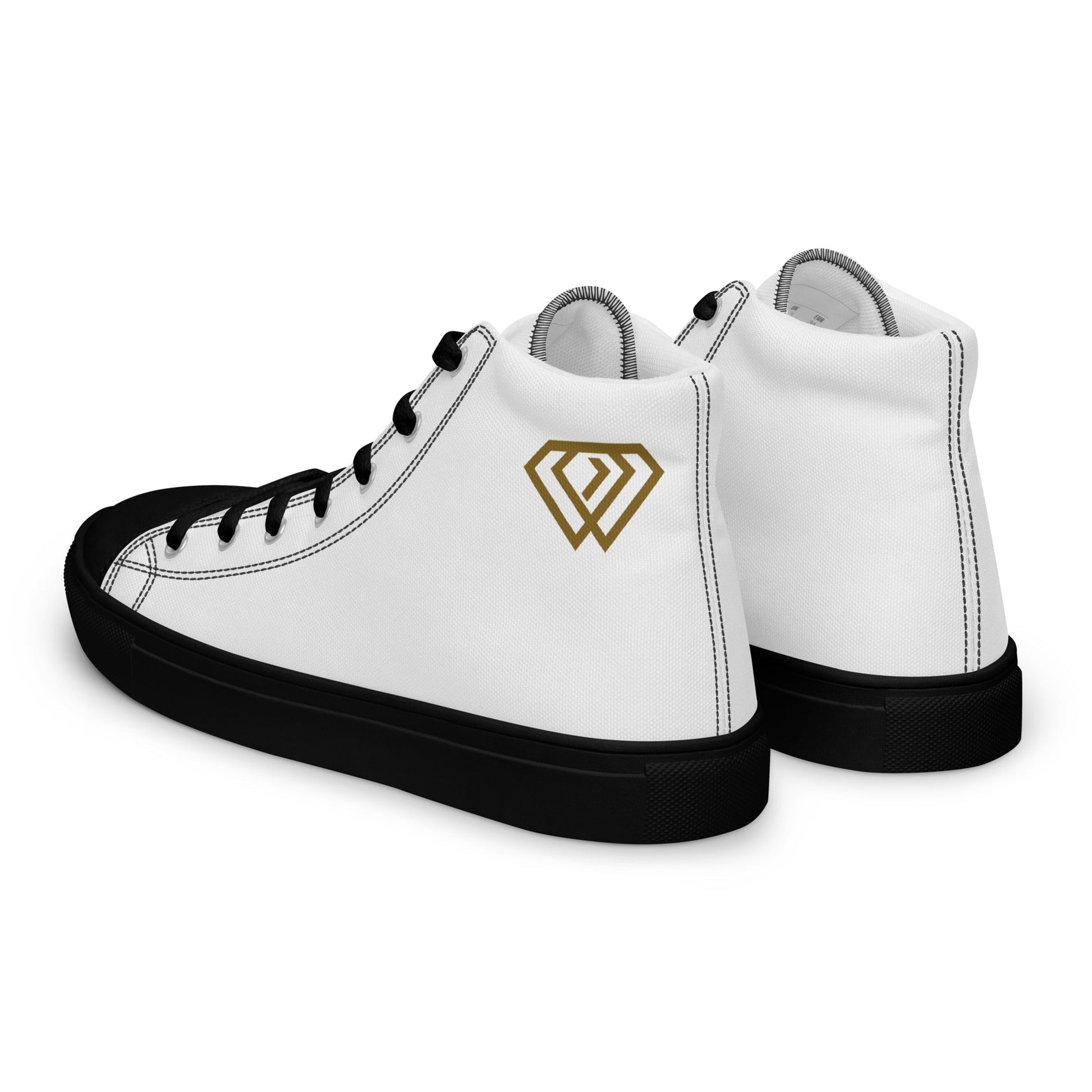 HD Men’s high top canvas shoes - Hustler Design