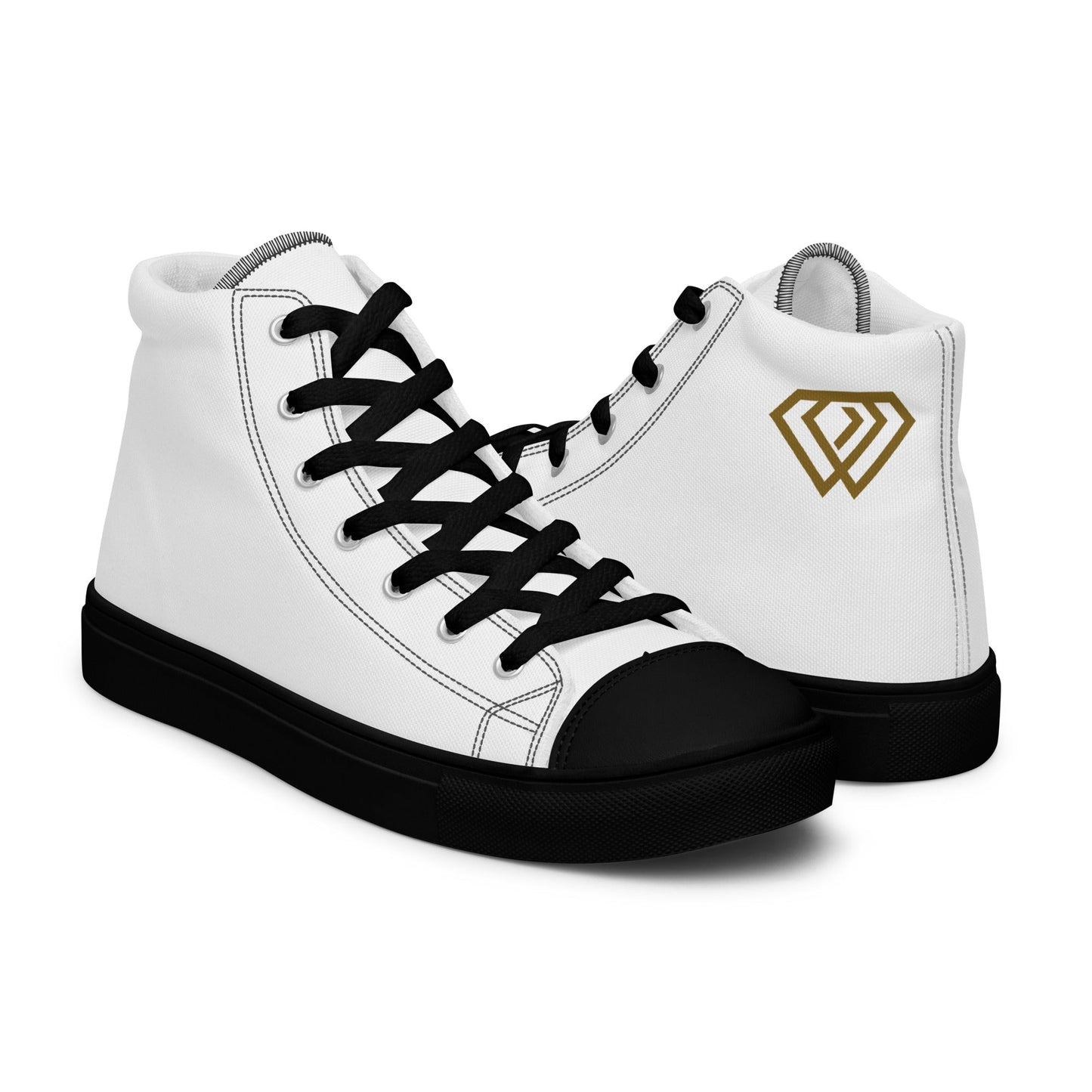 HD Men’s high top canvas shoes - Hustler Design