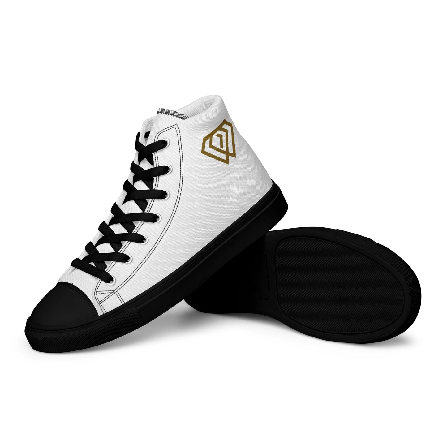 HD Men’s high top canvas shoes - Hustler Design