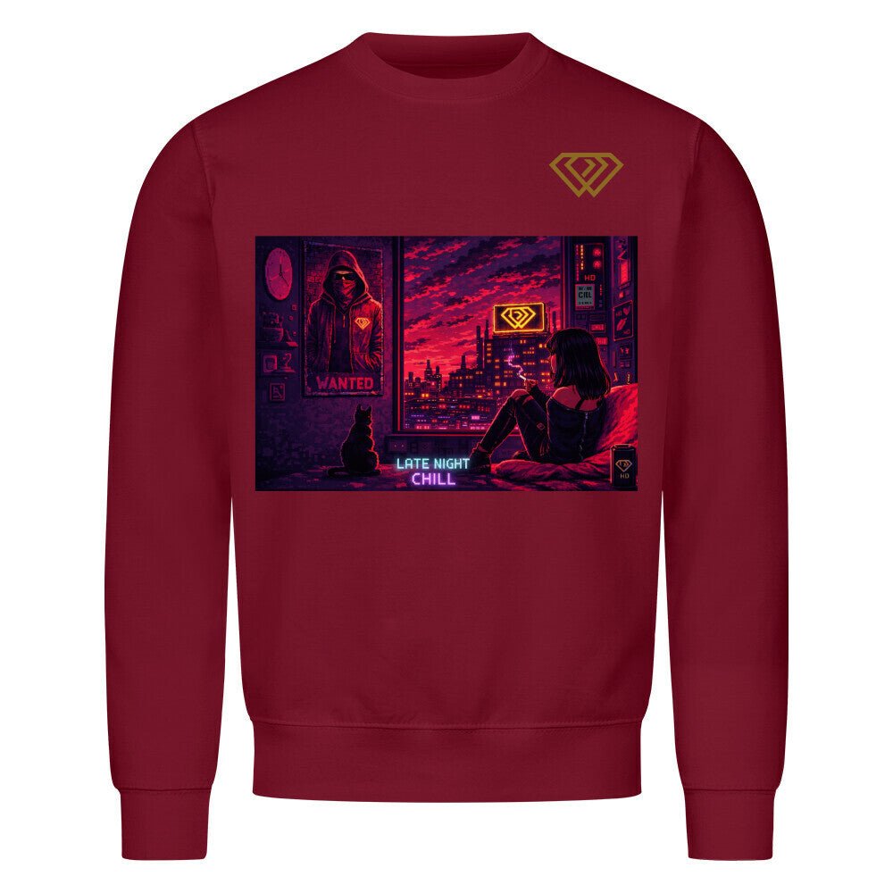 Streetwear Sweatshirt Unisex – LATE NIGHT CHILL (HD01) - Hustler Design