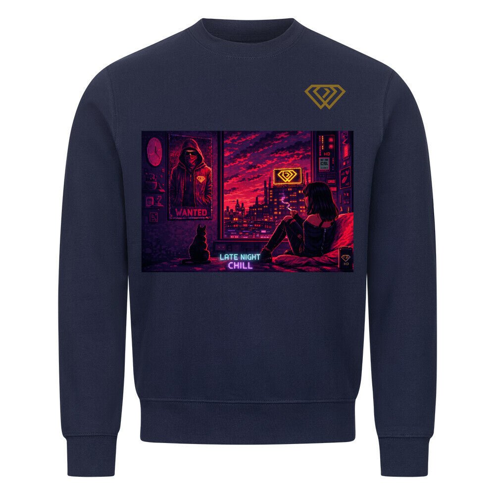 Streetwear Sweatshirt Unisex – LATE NIGHT CHILL (HD01) - Hustler Design