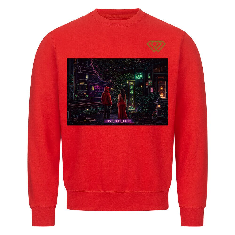 Streetwear Sweatshirt Unisex – LOST_BUT_HERE_ (HD01) - Hustler Design