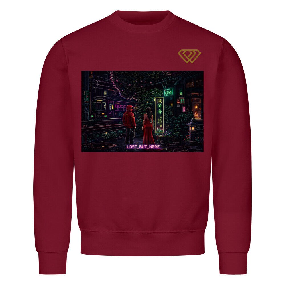Streetwear Sweatshirt Unisex – LOST_BUT_HERE_ (HD01) - Hustler Design