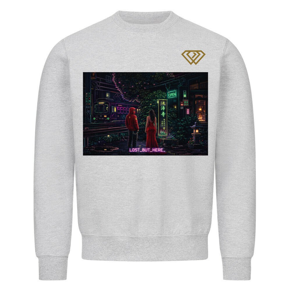 Streetwear Sweatshirt Unisex – LOST_BUT_HERE_ (HD01) - Hustler Design