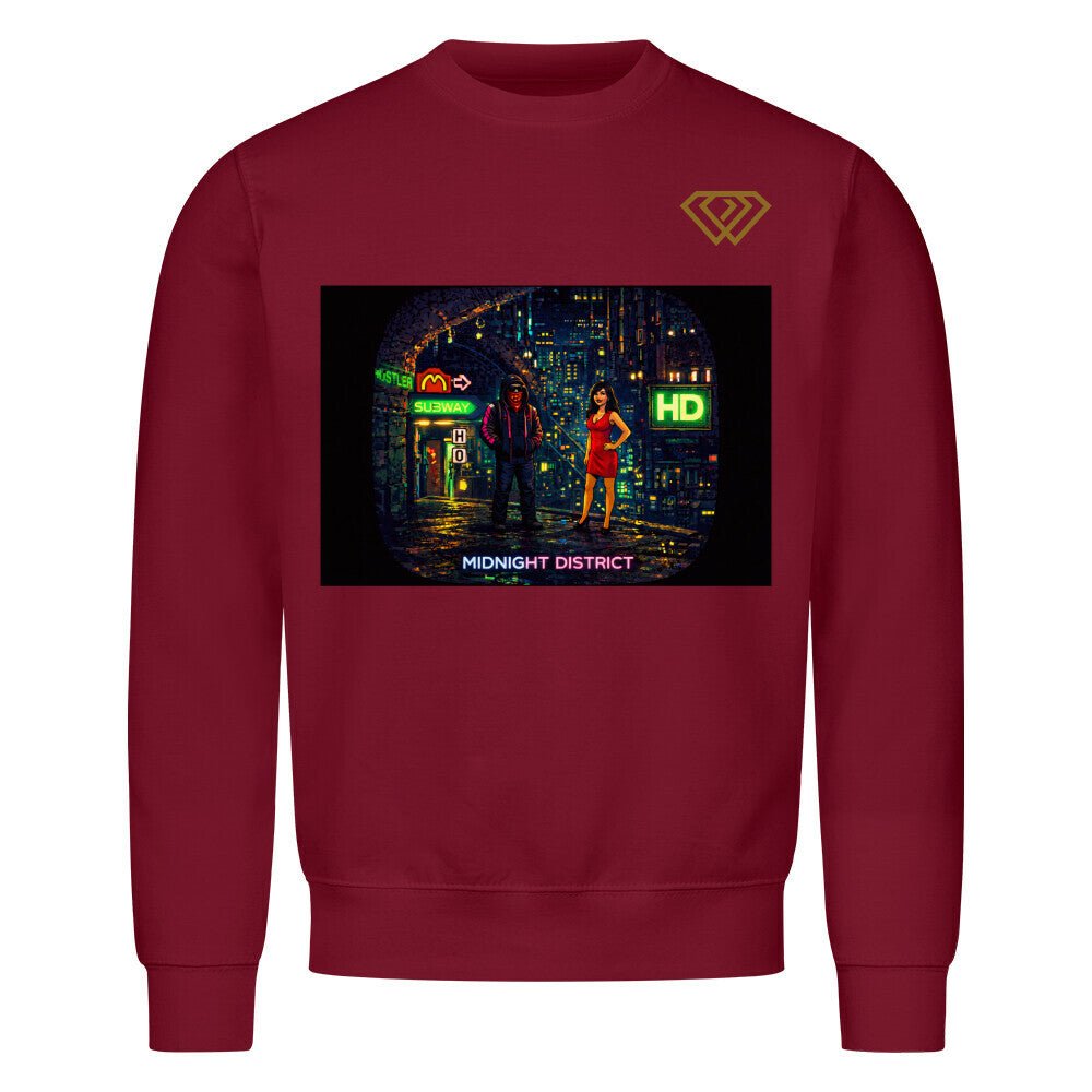 Streetwear Sweatshirt Unisex – MIDNIGHT DISTRICT (HD01) - Hustler Design