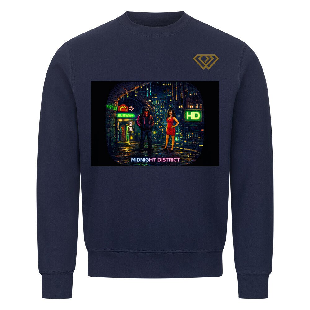 Streetwear Sweatshirt Unisex – MIDNIGHT DISTRICT (HD01) - Hustler Design