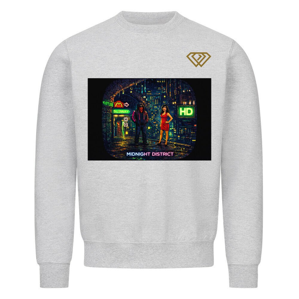 Streetwear Sweatshirt Unisex – MIDNIGHT DISTRICT (HD01) - Hustler Design