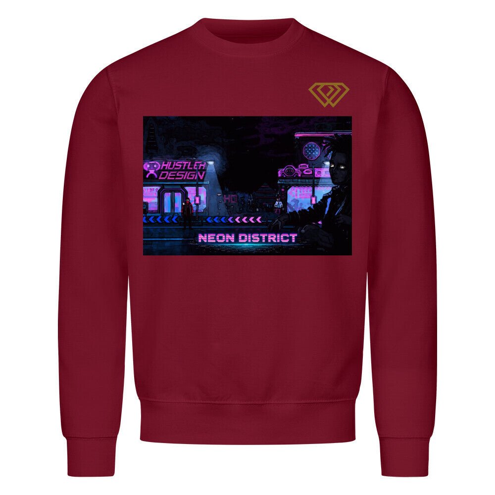 Streetwear Sweatshirt Unisex – NEON DISTRICT (HD01) - Hustler Design