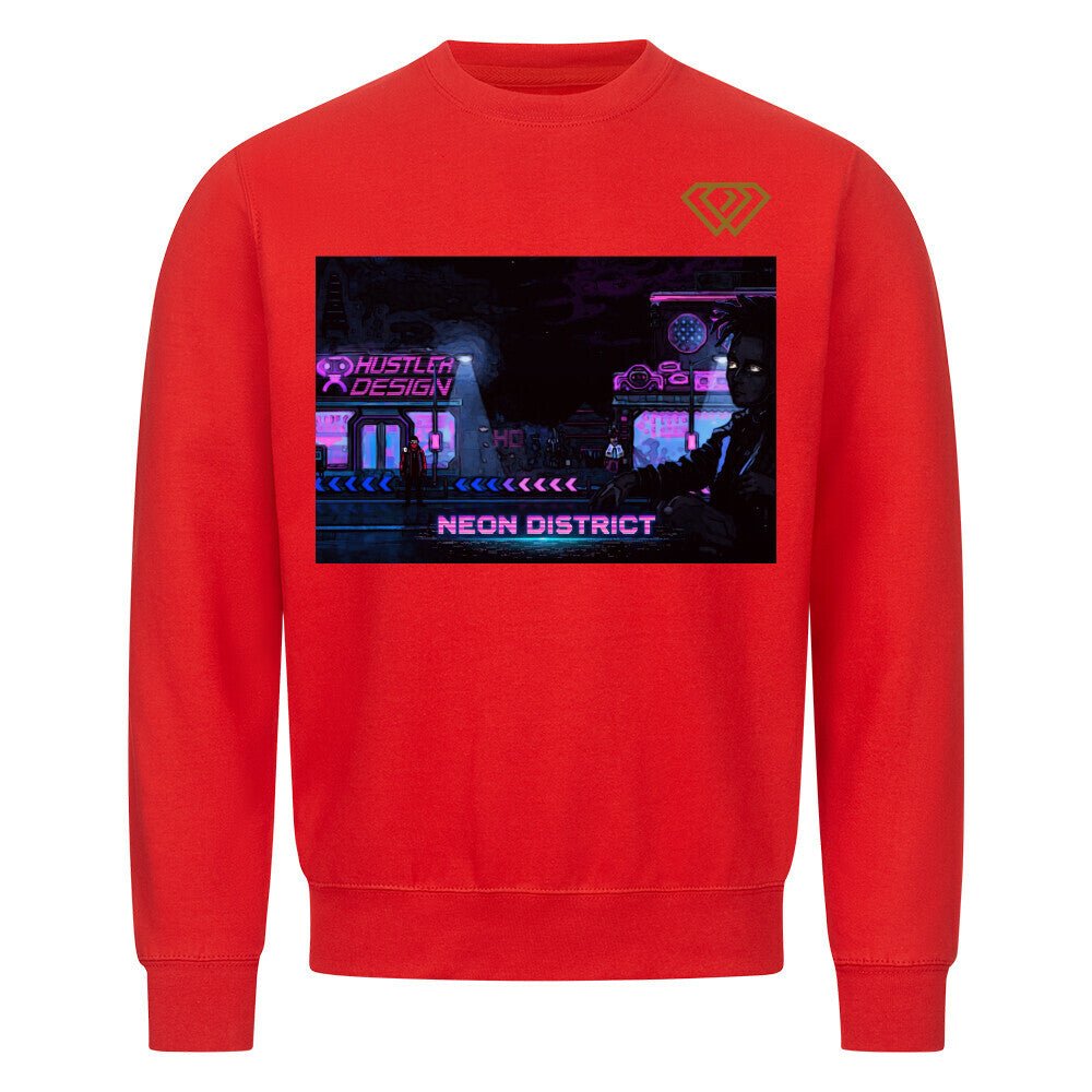 Streetwear Sweatshirt Unisex – NEON DISTRICT (HD01) - Hustler Design