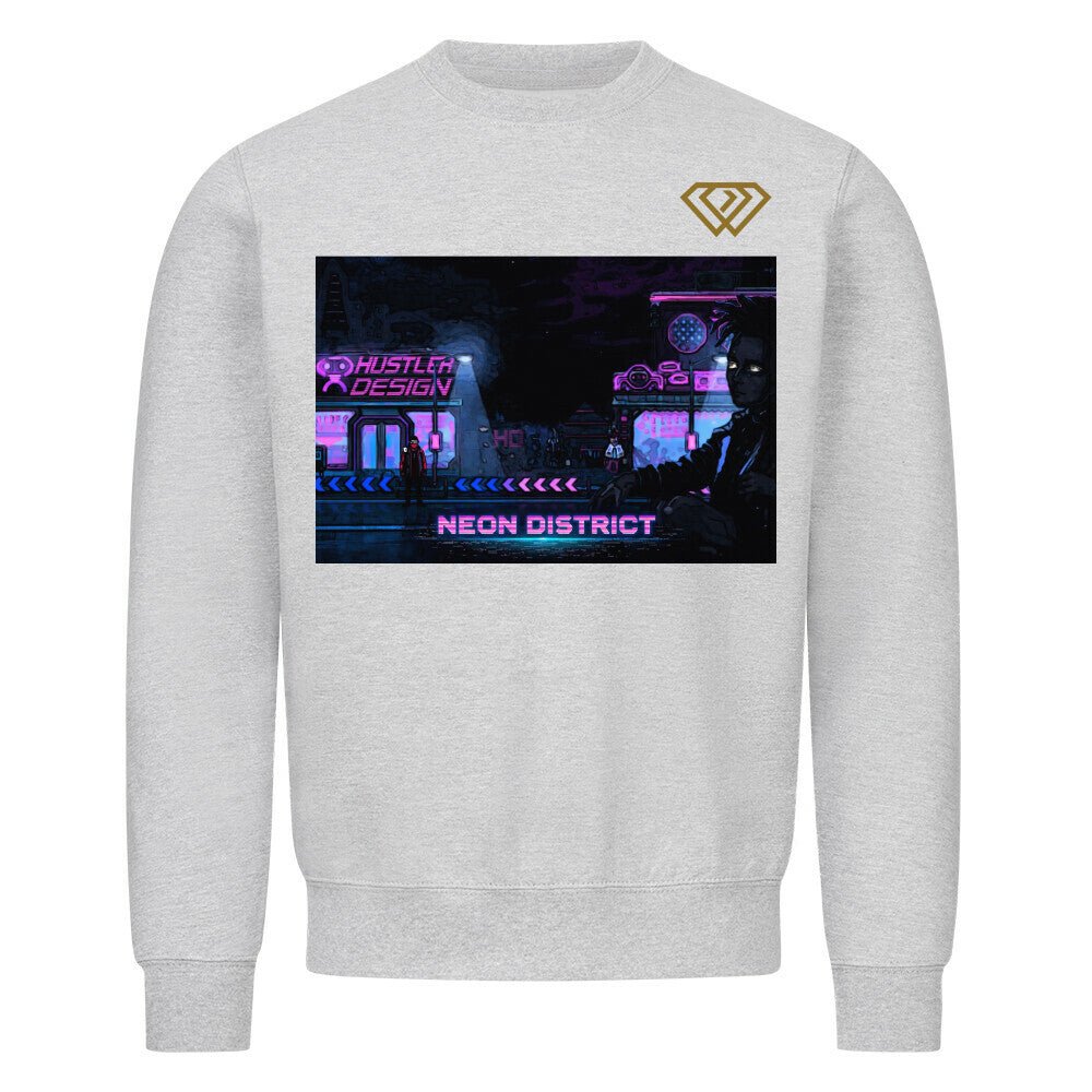 Streetwear Sweatshirt Unisex – NEON DISTRICT (HD01) - Hustler Design