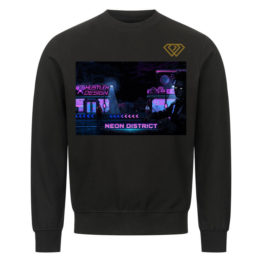 Streetwear Sweatshirt Unisex – NEON DISTRICT (HD01) - Hustler Design