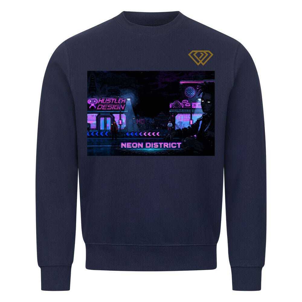 Streetwear Sweatshirt Unisex – NEON DISTRICT (HD01) - Hustler Design