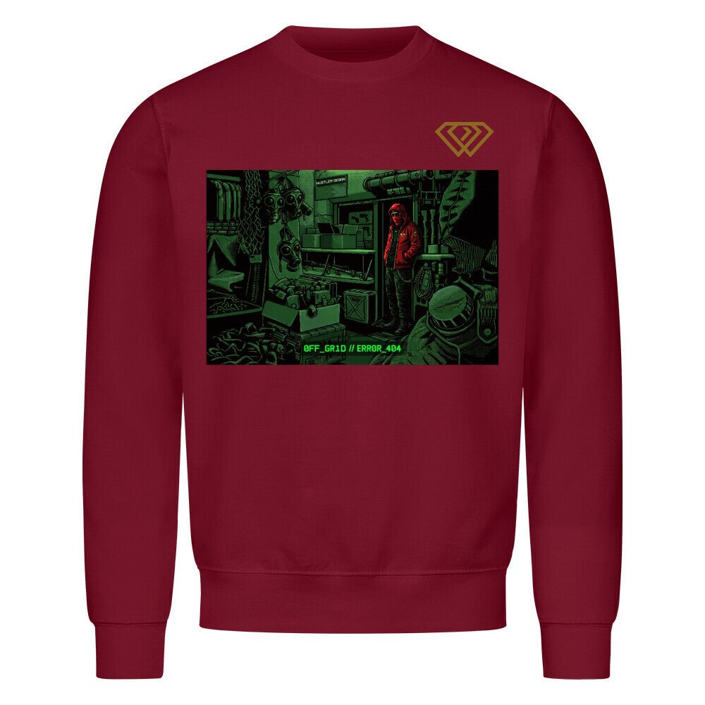 Streetwear Sweatshirt Unisex –OFF GRID//ERROR_404 (HD01) - Hustler Design