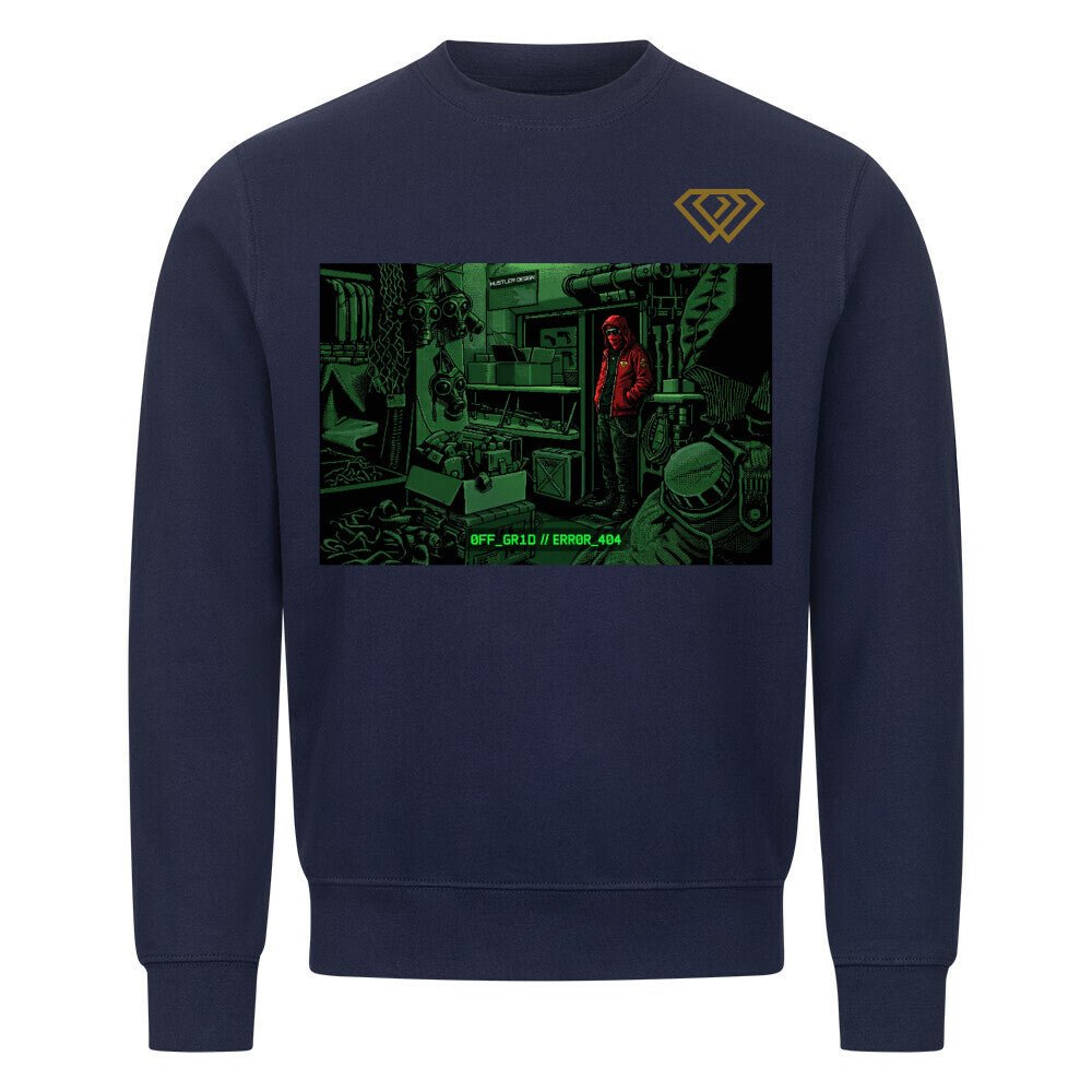Streetwear Sweatshirt Unisex –OFF GRID//ERROR_404 (HD01) - Hustler Design