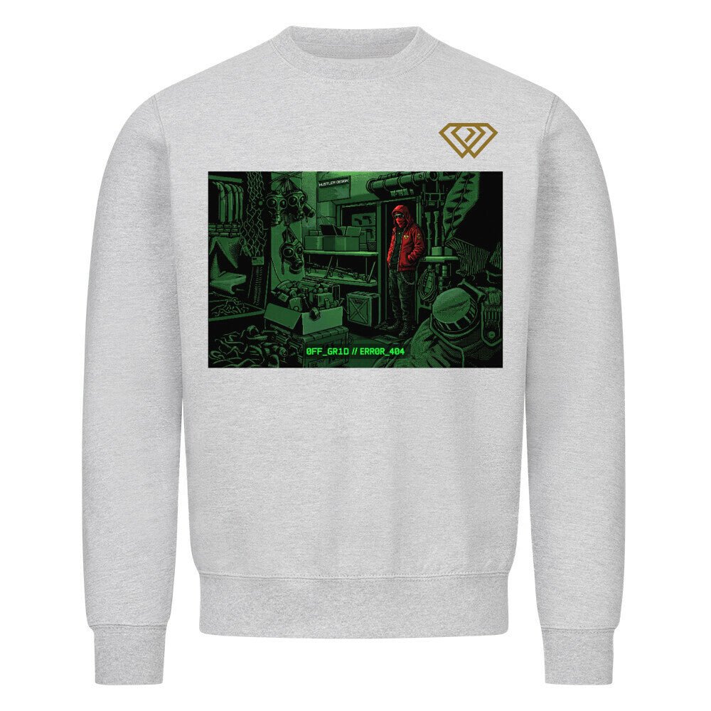 Streetwear Sweatshirt Unisex –OFF GRID//ERROR_404 (HD01) - Hustler Design