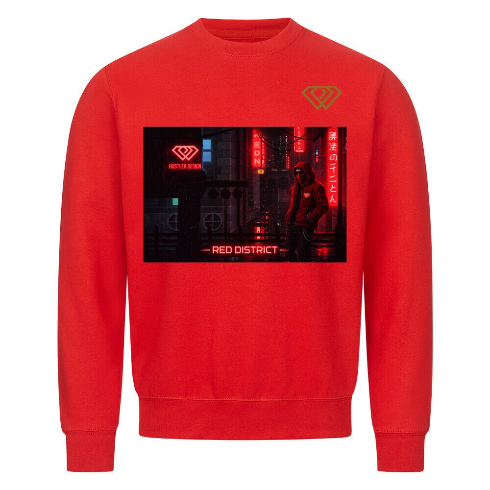 Streetwear Sweatshirt Unisex – RED DISTRICT (HD01) - Hustler Design
