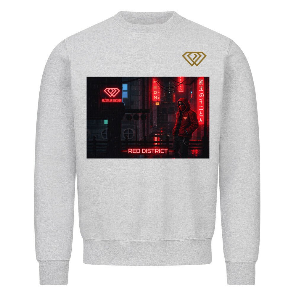 Streetwear Sweatshirt Unisex – RED DISTRICT (HD01) - Hustler Design
